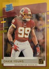 Chase Young [Gold Press Proof] Football Cards 2020 Panini Donruss Prices