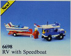 LEGO Set | RV with Speedboat LEGO Town
