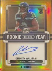Kenneth Walker III [Rookie of the Year Autograph Gold] #ROY-KW Football Cards 2022 Panini Contenders Optic Rookie of the Year Prices