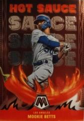 Mookie Betts Baseball Cards 2022 Panini Mosaic Hot Sauce Prices