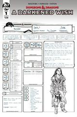 Dungeons & Dragons: A Darkened Wish [Character Sheet] #1 (2019) Comic Books Dungeons & Dragons: A Darkened Wish Prices