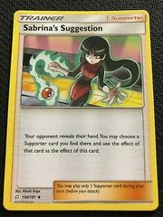 REVERSE HOLO 4 x Pokemon SM9 Team Up Sabrina’s Suggestion Trainer Cards 154/181
