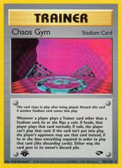 Chaos Gym [1st Edition] #102 Pokemon Gym Challenge Prices