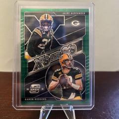 Aaron Rodgers, Jaire Alexander [Green Pulsar] #XO-20 Football Cards 2021 Panini Contenders Optic Xs and Os Prices