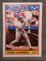 Pedro Guerrero #28 Baseball Cards 1988 Topps American Prices
