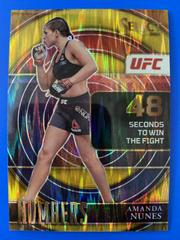 Amanda Nunes [Gold Flash] #18 Ufc Cards 2022 Panini Select UFC Numbers Prices