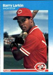 Barry Larkin #204 Baseball Cards 1987 Fleer Glossy Prices
