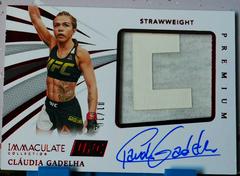 Claudia Gadelha [Red] Ufc Cards 2021 Panini Immaculate UFC Premium Memorabilia Autographs Prices