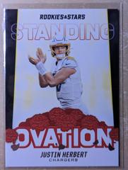 Justin Herbert Football Cards 2021 Panini Rookies and Stars Standing Ovation Prices