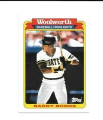 Barry Bonds #1 Baseball Cards 1990 Woolworth Prices