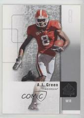 A.J. Green #89 Football Cards 2011 SP Authentic Prices