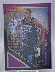 Desmond Bane [Purple] Basketball Cards 2020 Panini Recon Scouting Reports Prices