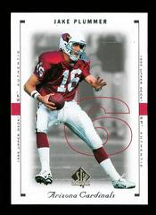 Jake Plummer #1 Football Cards 1999 SP Authentic Prices