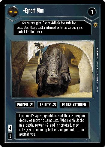 Ephant Mon [Limited] Star Wars CCG Jabba's Palace