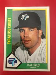 Paul Runge #17 Baseball Cards 1990 CMC Syracuse Chiefs Prices