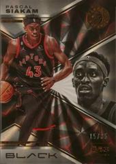 Pascal Siakam [Copper] #17 Basketball Cards 2022 Panini Black Prices
