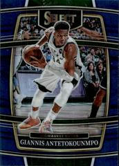 Giannis Antetokounmpo [Blue Prizm] #35 Basketball Cards 2021 Panini Select Prices