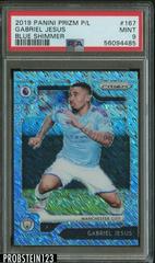 Gabriel Jesus [Blue Shimmer] #167 Soccer Cards 2019 Panini Prizm Premier League Prices