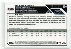 Back | Michael Harris II [Advanced Stats] Baseball Cards 2023 Topps