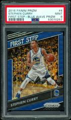 Stephen Curry [Blue Wave Prizm] Basketball Cards 2016 Panini Prizm First Step Prices