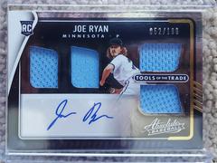 Joe Ryan #TT4S-JR Baseball Cards 2022 Panini Absolute Tools of the Trade 4 Swatch Signatures Prices