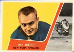 Don Johns Hockey Cards 1963 Topps Prices