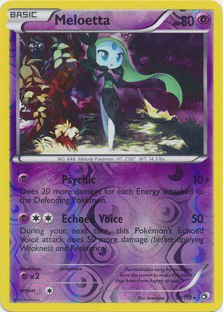 Meloetta [Reverse Holo] #78 Pokemon Legendary Treasures