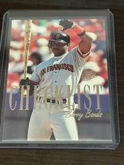 Checklist [Barry Bonds] Baseball Cards 1995 Ultra Prices
