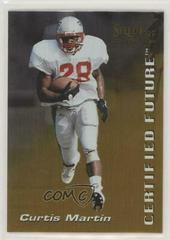 Curtis Martin Football Cards 1995 Panini Select Certified Future Prices