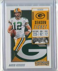 Aaron Rodgers [Season Ticket] #63 Football Cards 2018 Panini Contenders Prices