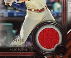 Print Run | Alec Bohm Baseball Cards 2022 Topps Museum Collection Meaningful Materials Relics