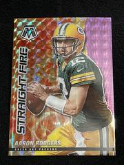 Aaron Rodgers #SF4 Football Cards 2021 Panini Mosaic Straight Fire Prices