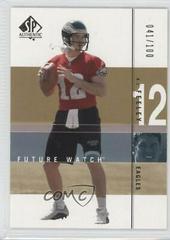 A.J. Feeley [Gold] #169 Football Cards 2001 SP Authentic Prices