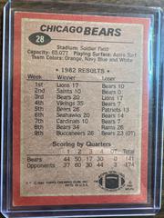 Back | Bears Tm Leaders [Walter Peyton] Football Cards 1983 Topps