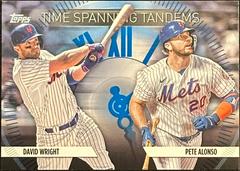 Pete Alonso, David Wright [Blue] Baseball Cards 2023 Topps Update Time Spanning Tandems Prices