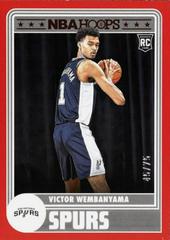 Victor Wembanyama [Red] #298 Basketball Cards 2023 Panini Hoops Prices