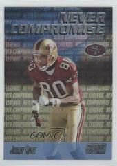 Jerry Rice Football Cards 1999 Stadium Club Chrome Never Compromise Prices