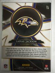 Back | Lamar Jackson Football Cards 2020 Panini Select Turbocharged