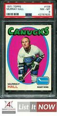 Murray Hall #109 Hockey Cards 1971 Topps Prices