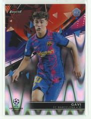 Gavi [Ray Wave] Soccer Cards 2021 Topps Finest UEFA Champions League Prices