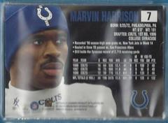 Back Of Card | Marvin Harrison Football Cards 1999 Skybox Dominion