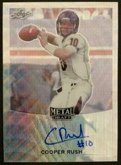 Cooper Rush [Silver Wave Prismatic] #BA-CR2 Football Cards 2017 Leaf Metal Draft Autographs Prices