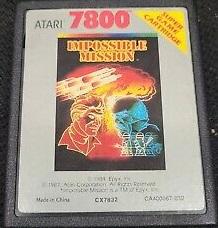 Impossible Mission - Cartridge | Impossible Mission Atari 7800