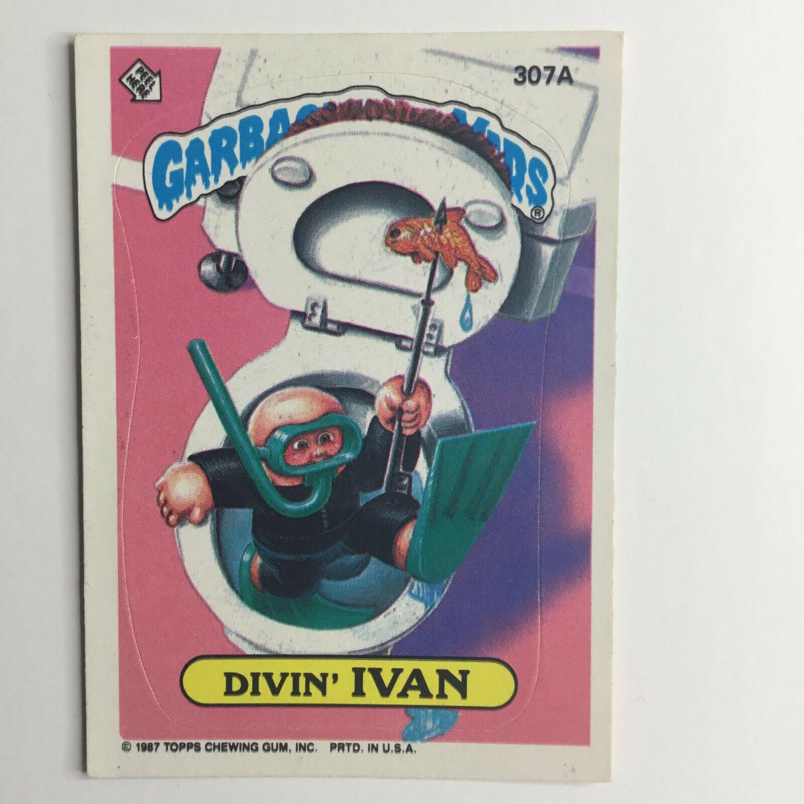 Divin' IVAN #307A 1987 Garbage Pail Kids