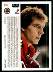 Back | Al Secord Hockey Cards 1991 Upper Deck