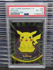 Pikachu [Rainbow Foil] #25 Pokemon 1999 Topps TV Prices