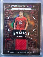 Sergej Milinkovic-Savic [Red Pulse] #GG-SMS Soccer Cards 2022 Panini Obsidian Galaxy Gear Relics Prices
