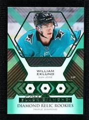 William Eklund [Emerald Triple] Hockey Cards 2021 Upper Deck Black Diamond Rookie Relic Prices