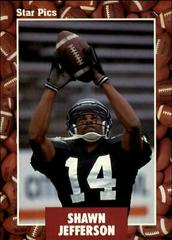 Shawn Jefferson Football Cards 1991 Star Pics Prices