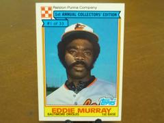 Eddie Murray Baseball Cards 1984 Ralston Purina Prices
